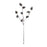 Melrose International Pine Cone Spray, Set of 12, Black/White