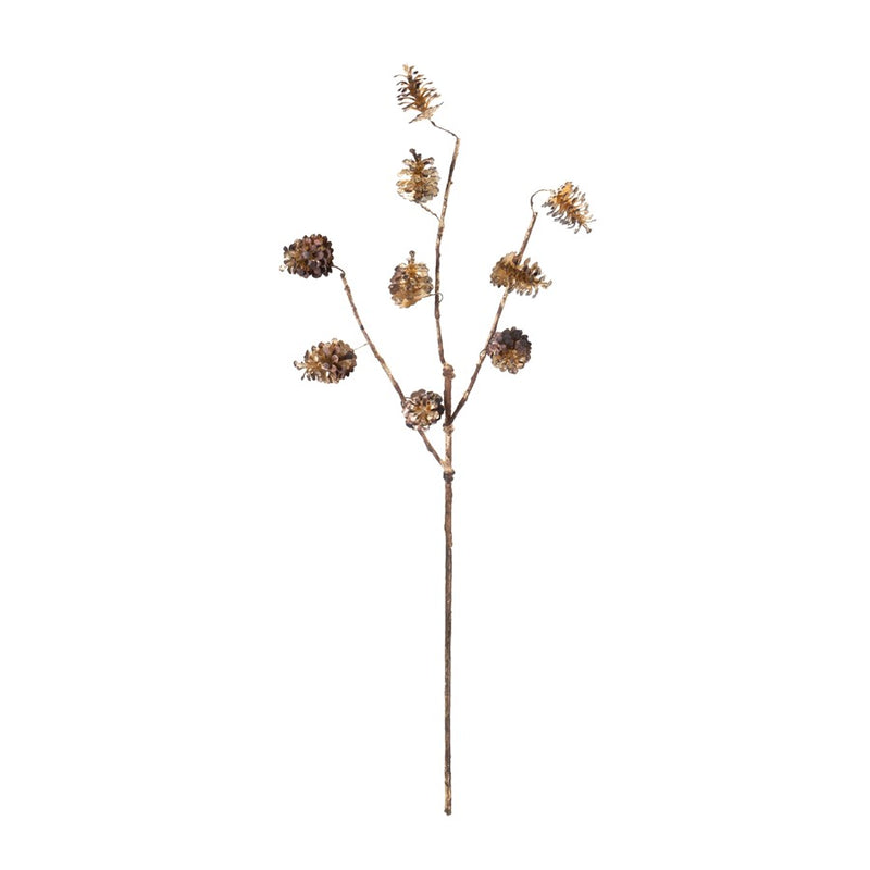 Melrose International Pine Cone Spray, Set of 12, Brown