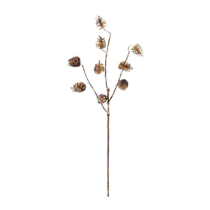 Melrose International Pine Cone Spray, Set of 12, Brown