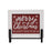 Melrose Merry Christmas/Happy New Year Sign 8.5"L, White/Red - 86280DS