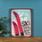 Melrose Int. Framed Ski Lodge Wall Sign 15.5"H, White/Blue/Red