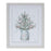 Melrose International Potted Pine Tree Wall Art, Set of 2, White/Green
