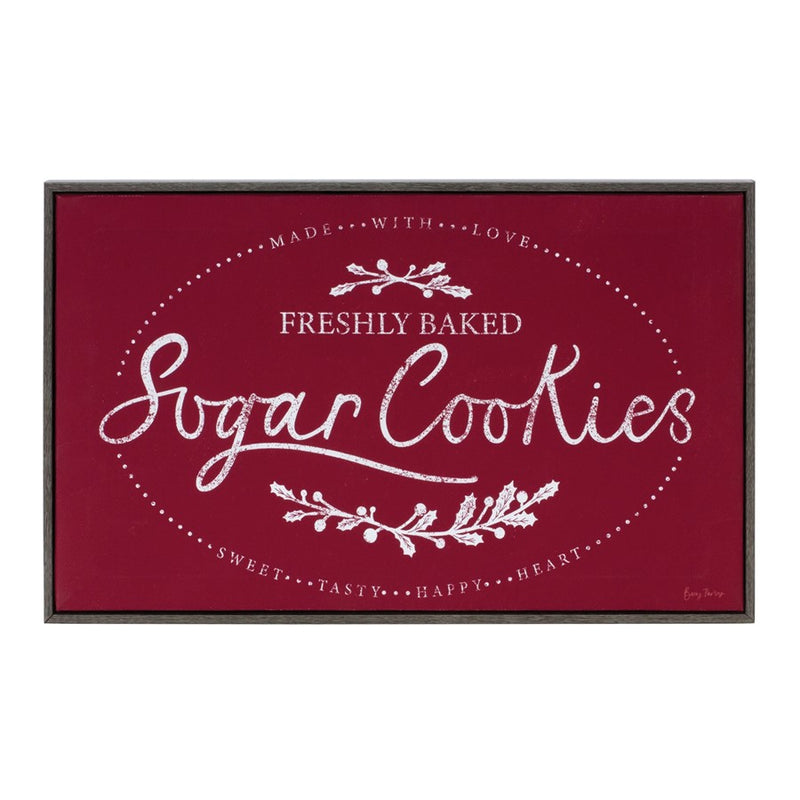 Melrose Winter Cookies/Cocoa Wall Sign, Set of 2, Red/Blue