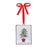 Melrose Seasons Greetings Pine Tree Ornament, Set/12, White/Green/Red