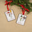Melrose International Snowman Sentiment Ornament, Set of 12, White/Red