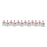 Melrose International Snowman Sentiment Ornament, Set of 12, White/Red