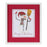 Melrose Framed Snowman Sentiment Wall Art, Set of 2, Red/White