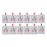 Melrose Int. Snowman/Deer Ornament, Set of 12, White/Brown/Red