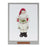 Melrose Framed Santa/Snowman Wall Art, Set of 2, White/Red