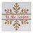 Melrose International Snowflake Sentiment Sign, Set of 6, Red/White