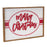 Melrose International Wood Merry Christmas Sign 27.5"L, Red/White - 86326DS