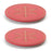 Melrose International Wooden Snowflake Lazy Susan Tray, Set of 2, Red
