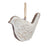 Melrose International Carved Bird Ornament, Set of 12, Cream/Brown