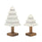 Melrose International Tiered Wood Pine Tree, Set of 3, White/Brown - 86378DS