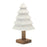 Melrose International Tiered Wood Pine Tree, Set of 3, White/Brown