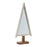 Melrose International Framed Mirror Pine Tree, Set of 2, White/Silver