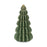 Melrose International Geometric Pine Tree, Set of 2, Green/Gold