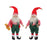 Melrose International Plush Toy Shop Santa, Set of 2, Green/Red - 86395DS