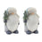 Melrose Gnome/Pine Tree Figurine, Set of 2, Blue/White/Green