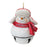 Melrose Snowman Sleigh Bell Ornament, Set of 12, Red/White/Black