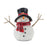 Melrose International Snowman/Scarf Figurine, Set of 4, Red/White