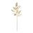 Melrose International Glittered Leaf Spray, Set of 6, Gold
