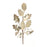 Melrose International Glittered Holly Leaf Spray, Set of 6, Champagne - 86405DS