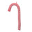 Melrose International Fabric Candy Cane Ornament, Set of 6, White/Red - 86414DS
