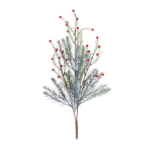 Melrose International Pine Spray, Set of 12, Red/Green - 86424DS