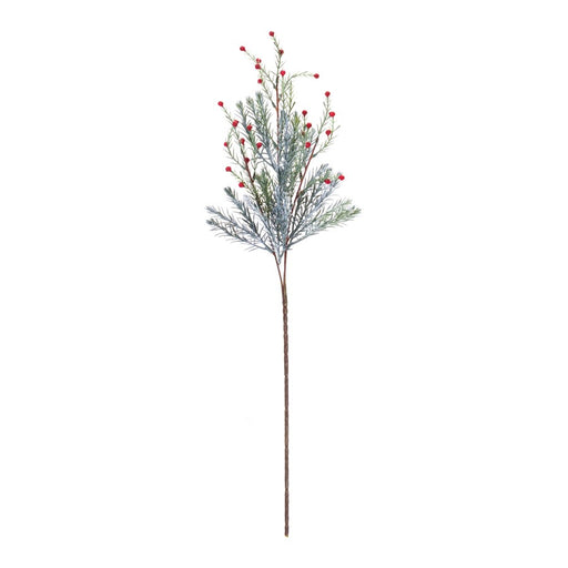 Melrose International Pine Spray, Set of 12, Red/Green