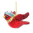 Melrose International Glass Cardinal Bird Ornament, Set of 6, Red/Blue - 86440DS