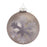Melrose International Snowflake Ball Ornament, Set of 6, Grey
