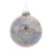 Melrose Irridescent Glass Ball Ornament, Set of 12, Silver/Blue/White