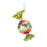 Melrose Glass Wrapped Candy Ornament, Set of 12, Red/White/Green