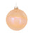 Melrose International Irridescent Glass Ornament, Set of 6, Peach