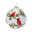 Melrose Cardinal Bird Ball Ornament, Set of 6, Green/White/Red - 86472DS