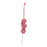 Melrose Peppermint Candle Drop Ornament, Set of 24, White/Red