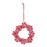 Melrose Peppermint Candle Wreath Ornament, Set of 24, Red/White