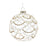 Melrose International Jeweled Glass Ball Ornament, Set of 6, White