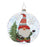 Melrose International Gnome Ball Ornament, Set of 12, Red/Whitegreen
