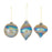 Melrose Irridescent Glass Snowflake Ornament, Set of 6, Blue/Gold