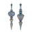 Melrose Irridescent Glass Finial Drop Ornament, Set of 6, Blue - 86492DS
