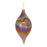 Melrose Irridescent Glass Swirl Ornament, Set of 6, Bronze/Purple
