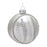 Melrose International Jeweled Glass Ball Ornament, Set of 6, Silver - 86496DS