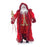 Melrose International Jeweled Staff Santa 23"H, Red/Gold - 86497DS