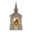 Melrose LED Snow Globe Church/Nativity 8.25"H, Silver/Gold - 86499DS
