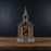 Melrose LED Snow Globe Church/Nativity 8.25"H, Silver/Gold