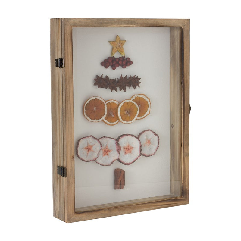Melrose Dried Fruit Tree Shadow Box 16"H, Brown/Orange/White - 86500DS