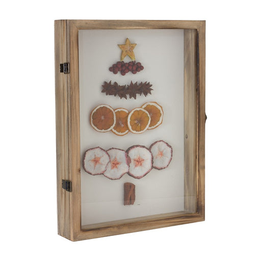 Melrose Dried Fruit Tree Shadow Box 16"H, Brown/Orange/White - 86500DS