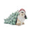 Melrose Holiday Pengu,/Pine Tree Figurine, Set of 2, Green/White